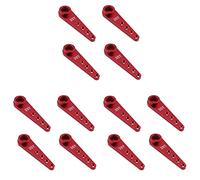 Giwnhvx Braccio Servo di Sterzo di Estensione del Metallo di 12 Pezzi 37mm 25T per le Parti di Ciniglia 'Automobile di RC, Rosso