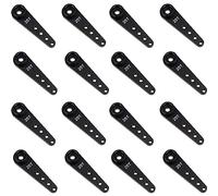 Giwnhvx Braccio Servo di Sterzo di Estensione del Metallo di 16 Pezzi 37mm 25T per le Parti di Ciniglia 'Automobile di RC, Nero