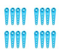 Giwnhvx Braccio Servo di Sterzo di Estensione in Metallo di 16 Pezzi 37Mm 25T per le Parti di Ciniglia 'Automobile di RC, Blu