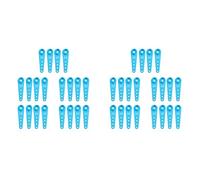 Giwnhvx Braccio Servo di Sterzo di Estensione in Metallo di 40 Pezzi 37Mm 25T per le Parti di Ciniglia 'Automobile di RC, Blu