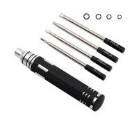 Giwnhvx Cacciavite a testa esagonale per strumenti di cacciavite esagonale per auto RC elicottero su 1,5 2,0 2,5 3,0 mm, installazione facile da usare, nero +