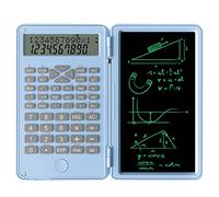 Giwnhvx Calcolatrici scientifiche, calcolatrice tascabile da ufficio con display LCD a 12 cifre, per casa, scuola, riunioni e studio, blu