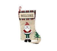 Giwnhvx Calze di Natale Decorazioni per l'albero di Natale Decorazioni per l'albero di Natale Ciondoli natalizi Decorazioni per le vacanze durevoli