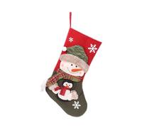 Giwnhvx Calze di Natale Sacchetto di Natale per Scale Caminetto Decorazione di Natale da Appendere Pupazzo di Neve