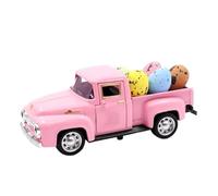 Giwnhvx Camion d'epoca Fattoria Camion con uova Metallo Antico Camion Decor Vintage Fattoria Camion Primavera Decorazioni pasquali