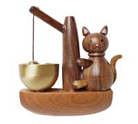 Giwnhvx Campanello eolico in Legno di Noce Nero, Decorazione della Camera, Campana da Giardino, Promemoria del Commerciante