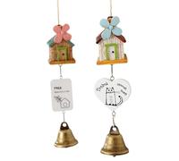 Giwnhvx Campanello eolico in resina Campana in rame giardino casa all'aperto decorazione appesa regalo ornamento auto camera da letto (A) facile da installare facile da usare