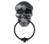 Giwnhvx Campanello per porta di Halloween con teschio infestato con suono luminoso bulbo oculare spaventoso puntelli di Halloween per porta d'ingresso B