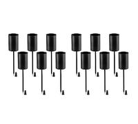 Giwnhvx Candele, ', Candelieri, ', Portacandele, Candele Coniche con Spiedino, 12 Pinze Nero