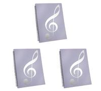 Giwnhvx Cartella per spartiti musicali, capacità 60 pagine, per spartiti musicali, formato A4, scrivibile e rimovibile