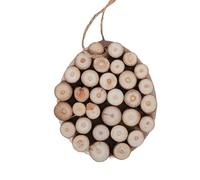 Giwnhvx Cartello pasquale decorativo in legno da appendere, decorazione pasquale, uovo di legno non finito 8,5 x 1,2 x 10 cm