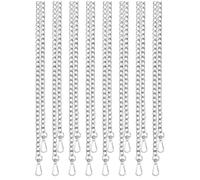 Giwnhvx Catena di Ricambio per Borsa in Metallo da 8 Pezzi, Catena Portafoglio, Catena A Spalla, Catena Borsa Del Corpo Da Sé, , 47 Pollice