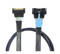 Giwnhvx Cavo Adattatore Dati Server Ad Alta Velocità Slimline SAS MCIO SFF-8654 8I 5.0 PCIE 74 Pin a MCIO 865, 0,8 M per Accessori PCIE5.0 PC