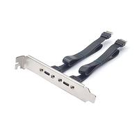 Giwnhvx Cavo di espansione USB 3.1 per pannello frontale tipo E maschio a tipo C femmina, cavo di espansione per scheda madre (50 cm)