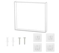 Giwnhvx CD Disc Universal Wall Display Box Trasparente Armadietto di Immagazzinaggio Libri File Riviste Carte Acrilico Supporto decorativo