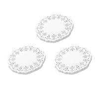 Giwnhvx Centrini di carta in pizzo, 300 pezzi, tovagliette decorative rotonde da 11,4 cm, fodere per torte, dessert al forno da tavola