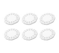 Giwnhvx Centrini in pizzo di carta, 600 pezzi, tovagliette decorative rotonde da 11,4 cm, fodere per torte, dessert al forno da tavola