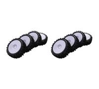 Giwnhvx Cerchio ruota 8 pezzi 17mm e pneumatico a denti profondi per 1/8 auto RC All-Terreno Redcat Team VRX Hobao