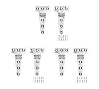 Giwnhvx Cerniere a T di grado marino, cerniere per barche, 10,2 x 5,1 cm, nessun rumore, in acciaio inox 316 resistente, con viti (6 pezzi)