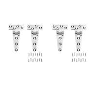 Giwnhvx Cerniere a T di grado marino, cerniere per barche, 15,2 x 7,6 cm, nessun rumore, in acciaio inox 316 resistente, con viti (4 pezzi)