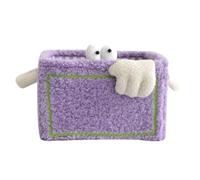 Giwnhvx Cesto Portaoggetti Little Pieghevole per la Casa, Design di Nicchia, per Riporre Giocattoli, Snack, Cosmetici, Organizzare Regali, Viola, Durevole, 40 X 30 X 25 cm