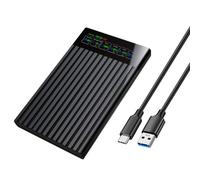 Giwnhvx Chassis per Disco Rigido Portatile di Tipo C con Display Digitale Intelligente, Porta Seriale Esterna da 2,5 Pollici per Laptop U25T