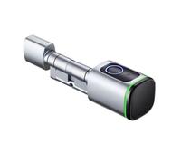 Giwnhvx Cilindro di blocco intelligente Tong Tong APP Card Anti-Theft Gate Fingerprint Lock Ricambio Cilindro, A