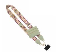 Giwnhvx Cinghia per telefono con custodia con cerniera, clip and go strap per telefono con portafoglio a tracolla, tracolla per telefono A