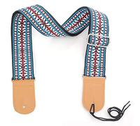 Giwnhvx Cinghie per chitarra Ricami di fascia alta Chitarra Electrica Folk Wind National Wind Tracolla in EPaule Universale (Stile Nazionale Due)