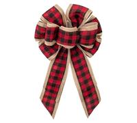 Giwnhvx Ciondolo a forma di per albero di Natale ornamento a forma di per albero di Natale a quadri neri e rossi