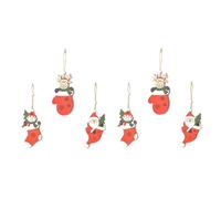 Giwnhvx Ciondolo da appendere a forma di Babbo Natale, pupazzo di neve e , ornamento da appendere per albero di Natale, decorazioni per le vacanze e facile da installare.