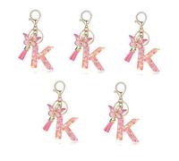 Giwnhvx Ciondolo da in Resina Epossidica di con Lettera Rosa alla Moda, Tipo K