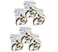 Giwnhvx Ciondolo decorativo in legno a forma di elefante con storia d'amore e fedeltà, regalo di fratellanza e amicizia