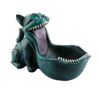 Giwnhvx Ciotola per caramelle di Halloween, statuetta di gatto, ciotola per caramelle da scrivania in ufficio, per ingresso, regali per gatti