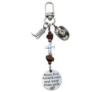 Giwnhvx Clip di Fascino Sella e Flangia Clip di Fascino Sella e Flangia Clip di Corda di Sella in Pelle Decorazione Benedizione B