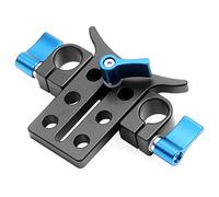 Giwnhvx Clip per tubo di estensione adattatore per supporto telescopico in lega di alluminio 15mm per fotocamera reflex digitale 5D3 5D2 SLR, blu