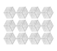 Giwnhvx Confezione da 12 acustici con , in schiuma insonorizzanti da 12 x 10,2 x 0,4 pollici, piastrelle insonorizzanti per pareti grigie