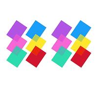 Giwnhvx Confezione da 12 pellicole colorate in gel trasparente, per lampade termiche, filtro colorato (30 x 21 cm)