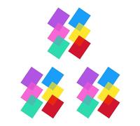 Giwnhvx Confezione da 18 pellicole colorate in gel trasparente, per lampade termiche, filtro colorato (30 x 21 cm)