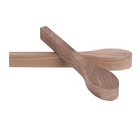 Giwnhvx Confezione da 2 cucchiai da intaglio in legno di noce grezzo, kit per principianti e bambini, lunghezza totale circa 16,1 cm