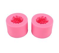Giwnhvx Confezione da 2 stampi 3D a forma di rosa per candele, sapone, in silicone per realizzare candele fai da te, mini sapone fatto a mano, argilla polimerica
