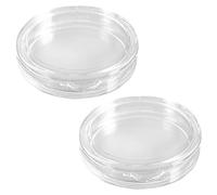 Giwnhvx Confezione da 20 capsule piccole rotonde in plastica trasparente per monete, 24 mm