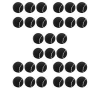 Giwnhvx Confezione da 30 palline da tennis elastiche, 66 mm, per principianti e donne, colore nero