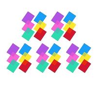 Giwnhvx Confezione da 30 pellicole colorate in gel trasparente, termiche per lampade, filtro colorato (30 x 21 cm)