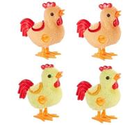 Giwnhvx Confezione da 4 pezzi di peluche di salto di Pasqua per bambini e piccoli, saltando per il gallo di Pasqua