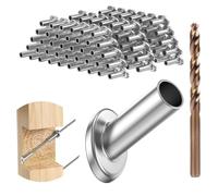 Giwnhvx Confezione da 40 manicotti protettivi smussati con angolo di 30 gradi, protezione per pali in legno per ringhiere per scale da 1/8 pollici, 5/32 pollici, 3/16 pollici