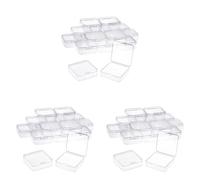 Giwnhvx Confezione da 48 Contenitori per la Conservazione di Perline Nel Plastica Trasparente con Coperchio Incernierato per Piccoli Oggetti, Diamanti, Perline (2,2 x 2,2 x 0,79 Pollici)