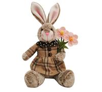 Giwnhvx Coniglio di Pasqua in Peluche, Cesto di Pasqua, Conigli Carini, Statuetta di Festa, Decorazione da Tavolo B