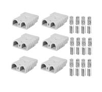 Giwnhvx Connettore batteria 50 A 600 V per Anderson, morsetto per caravan, moto, adattatore di alimentazione, 6 pezzi