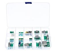 Giwnhvx Connettore Mini USB a Dip con Scheda PCB, Micro-USB, USB 2.0, Tipo C, USB B, USB 3.0, 16 Modelli Di Adattatori Presa